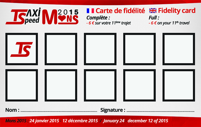 taxi mons carte fidelite